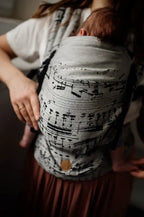 LennyLight Carrier, jacquard weave 100% cotton - MELODY - POLONAISE - Woven Baby Standard   lenny_light    #