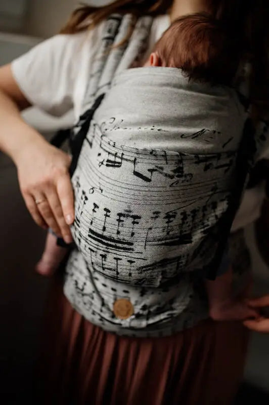 LennyLight Carrier, jacquard weave 100% cotton - MELODY - POLONAISE - Woven Baby Standard   lenny_light    #
