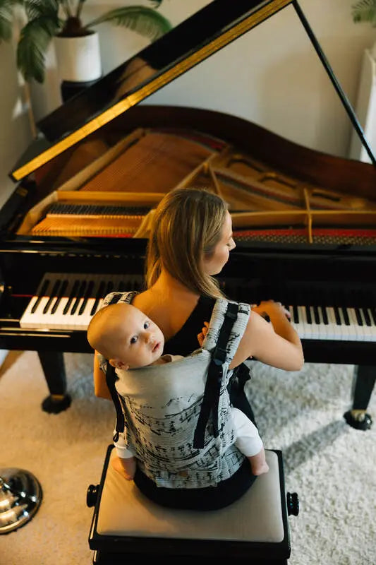 LennyUpGrade PRO Carrier, jacquard weave 100% cotton - MELODY - POLONAISE - Woven Baby Standard   lenny_upgrade_pro    #