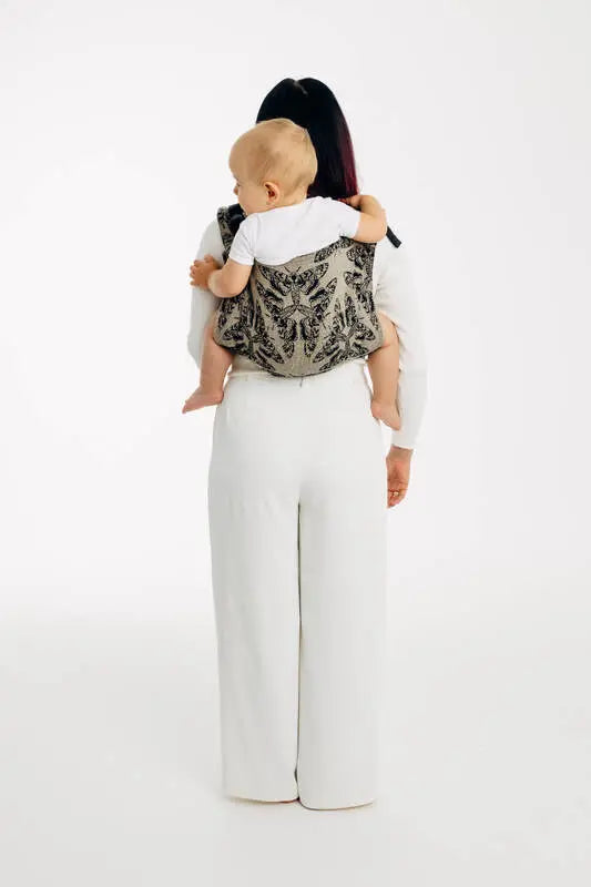Lenny Buckle Onbuhimo PRO baby carrier, jacquard weave (65% cotton 35% silkk) - QUEEN OF THE NIGHT - PAMINA - Woven Baby Size - Toddler   buckle_onbu_pro_carriers    #