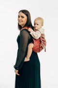 Lenny Buckle Onbuhimo PRO baby carrier, jacquard weave (100% cotton) - PEACOCK'S TAIL - HOLIDAY