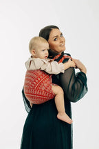 Lenny Buckle Onbuhimo PRO baby carrier, jacquard weave (100% cotton) - PEACOCK'S TAIL - HOLIDAY - Woven Baby Standard   buckle_onbu_pro_carriers    #