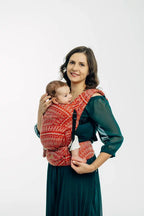 LennyLight Carrier, jacquard weave 100% cotton - PEACOCK'S TAIL - HOLIDAY - Woven Baby Standard   lenny_light    #
