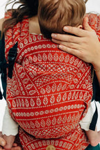 LennyLight Carrier, jacquard weave 100% cotton - PEACOCK'S TAIL - HOLIDAY - Woven Baby Standard   lenny_light    #