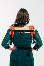 LennyLight Carrier, jacquard weave 100% cotton - PEACOCK'S TAIL - HOLIDAY - Woven Baby Standard   lenny_light    #
