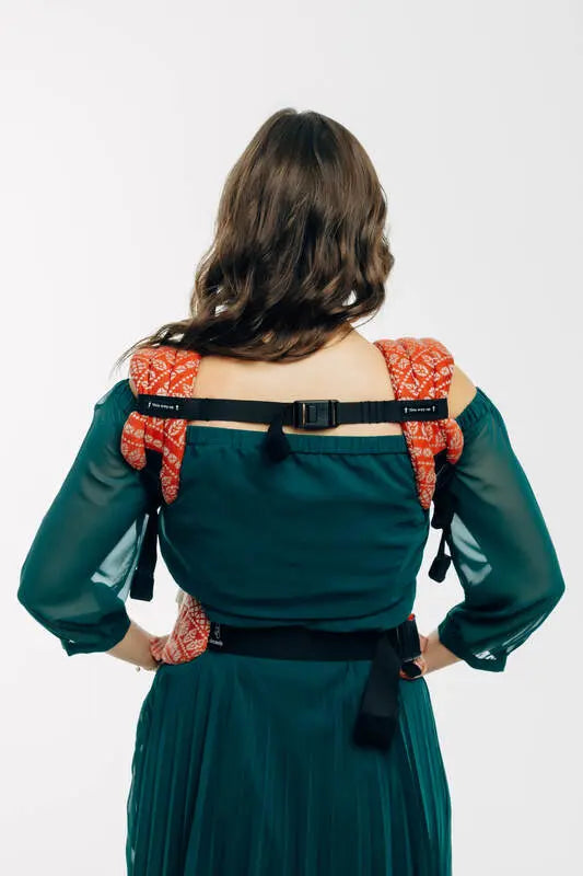 LennyLight Carrier, jacquard weave 100% cotton - PEACOCK'S TAIL - HOLIDAY - Woven Baby Standard   lenny_light    #