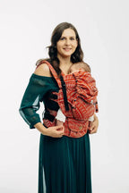 LennyUpGrade PRO Carrier, jacquard weave 100% cotton - PEACOCK'S TAIL - HOLIDAY - Woven Baby Standard   lenny_upgrade_pro    #