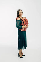 LennyUpGrade PRO Carrier, jacquard weave 100% cotton - PEACOCK'S TAIL - HOLIDAY - Woven Baby Standard   lenny_upgrade_pro    #