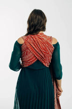 Baby Wrap, Jacquard Weave (100% cotton) - PEACOCK'S TAIL - HOLIDAY - Woven Baby XS - 4   long_woven_wraps    #