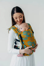 LennyLight Carrier, jacquard weave 100% cotton - RETRO'N'ROSES - ROSARIUM - Woven Baby Standard   lenny_light    #