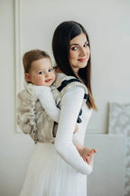 Lenny Buckle Onbuhimo PRO baby carrier, jacquard weave (50% cotton, 25% hemp, 25% lyocell) - VIRIDIFLORA - CONNECT - Woven Baby Standard   buckle_onbu_pro_carriers    #