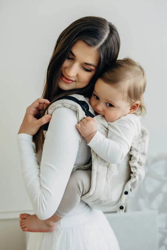 Lenny Buckle Onbuhimo PRO baby carrier, jacquard weave (50% cotton, 25% hemp, 25% lyocell) - VIRIDIFLORA - CONNECT - Woven Baby Standard   buckle_onbu_pro_carriers    #