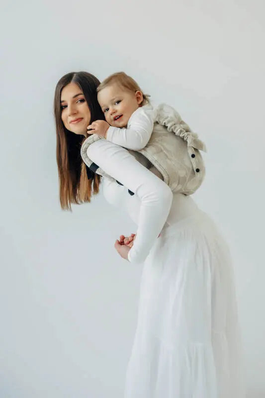 Lenny Buckle Onbuhimo PRO baby carrier, jacquard weave (50% cotton, 25% hemp, 25% lyocell) - VIRIDIFLORA - CONNECT - Woven Baby Size - Standard-Size - Toddler   buckle_onbu_pro_carriers    #