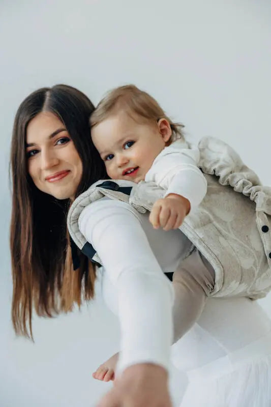 Lenny Buckle Onbuhimo PRO baby carrier, jacquard weave (50% cotton, 25% hemp, 25% lyocell) - VIRIDIFLORA - CONNECT - Woven Baby Size - Standard-Size - Toddler   buckle_onbu_pro_carriers    #