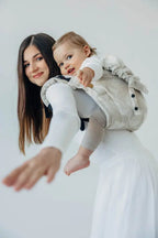 Lenny Buckle Onbuhimo PRO baby carrier, jacquard weave (50% cotton, 25% hemp, 25% lyocell) - VIRIDIFLORA - CONNECT - Woven Baby Standard   buckle_onbu_pro_carriers    #