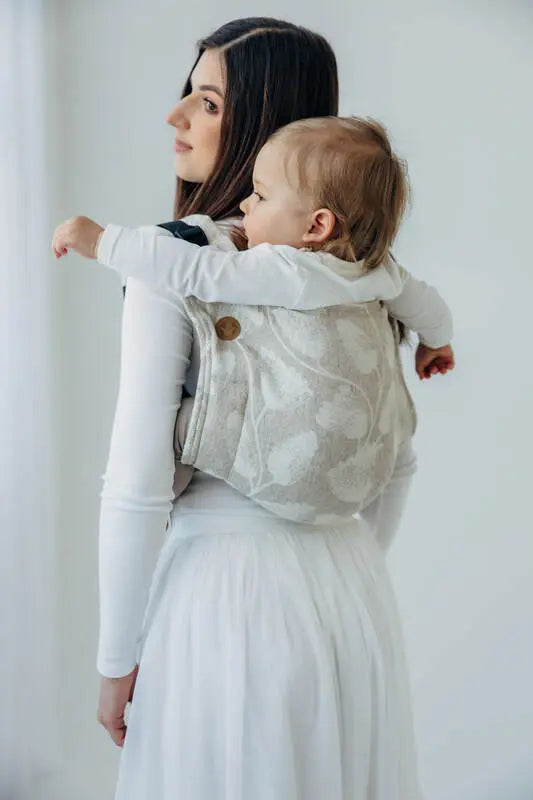 Lenny Buckle Onbuhimo PRO baby carrier, jacquard weave (50% cotton, 25% hemp, 25% lyocell) - VIRIDIFLORA - CONNECT - Woven Baby Size - Standard-Size - Toddler   buckle_onbu_pro_carriers    #