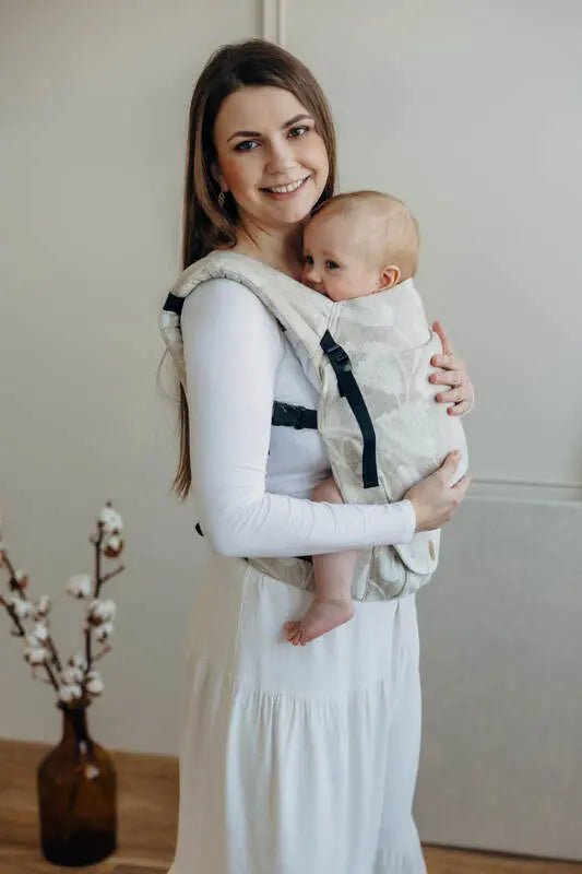 LennyLight Carrier, jacquard weave (50% cotton, 25% hemp, 25% lyocell) - VIRIDIFLORA - CONNECT - Woven Baby Standard   lenny_light    #