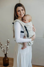 LennyLight Carrier, jacquard weave (50% cotton, 25% hemp, 25% lyocell) - VIRIDIFLORA - CONNECT - Woven Baby Standard   lenny_light    #