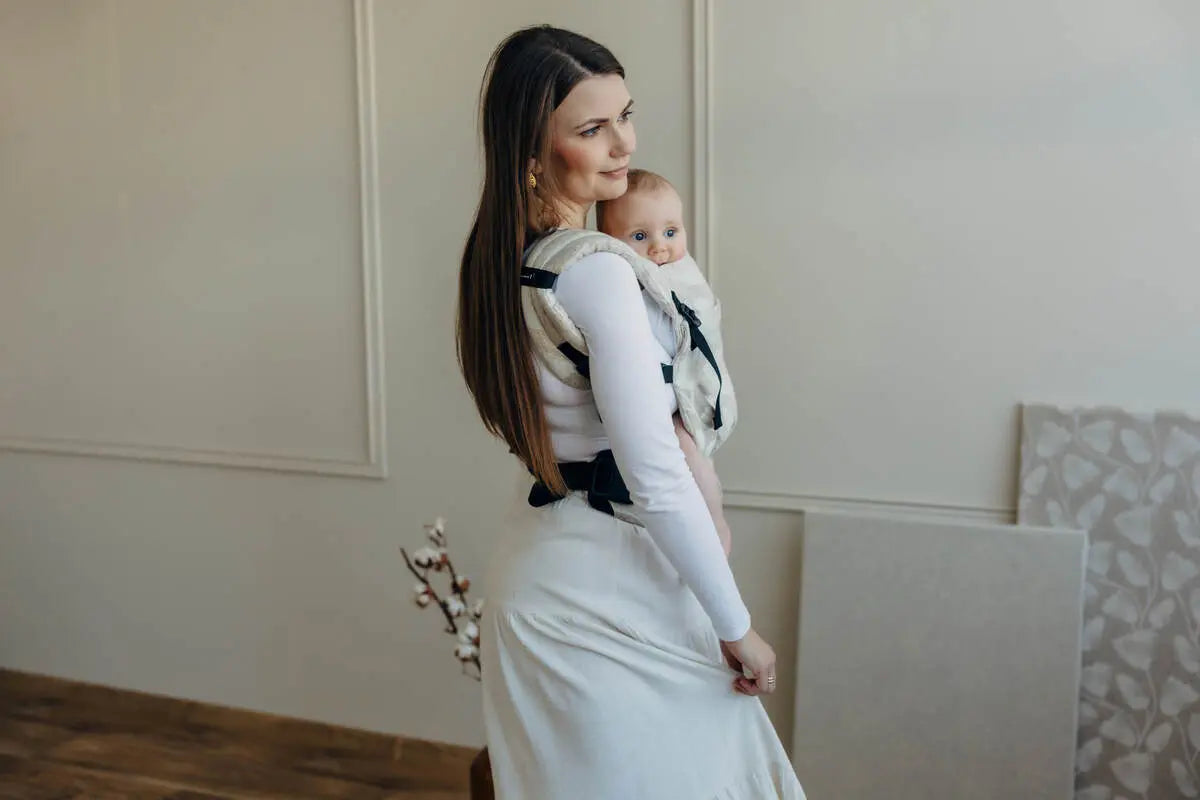 LennyLight Carrier, jacquard weave (50% cotton, 25% hemp, 25% lyocell) - VIRIDIFLORA - CONNECT - Woven Baby Standard   lenny_light    #