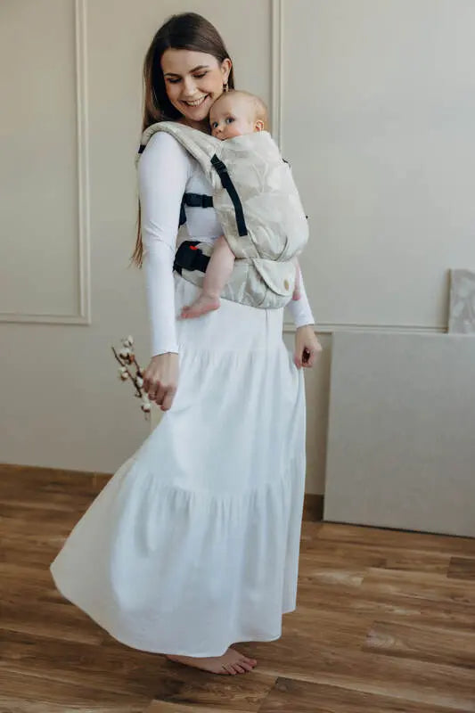 LennyLight Carrier, jacquard weave (50% cotton, 25% hemp, 25% lyocell) - VIRIDIFLORA - CONNECT - Woven Baby Standard   lenny_light    #