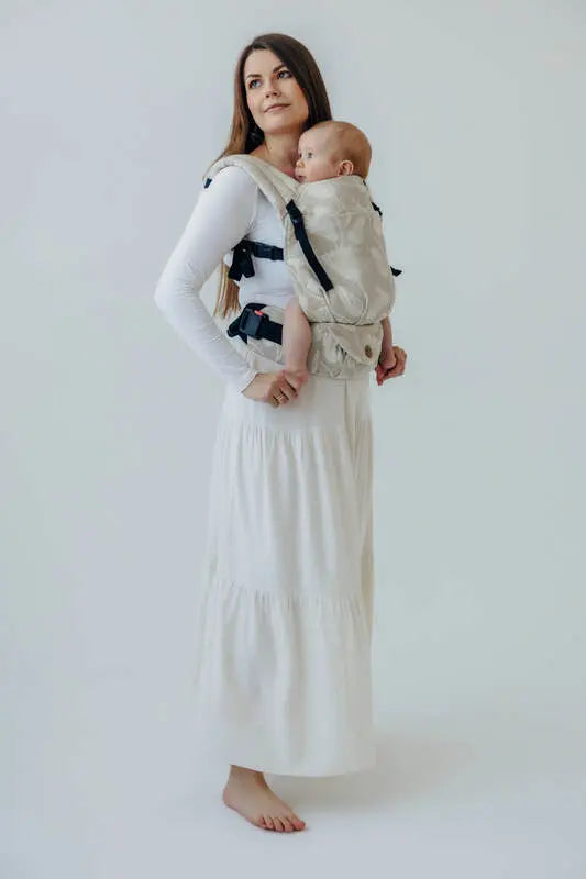 LennyLight Carrier, jacquard weave (50% cotton, 25% hemp, 25% lyocell) - VIRIDIFLORA - CONNECT - Woven Baby Size - Standard   lenny_light    #