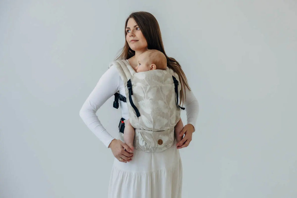 LennyLight Carrier, jacquard weave (50% cotton, 25% hemp, 25% lyocell) - VIRIDIFLORA - CONNECT - Woven Baby Standard   lenny_light    #