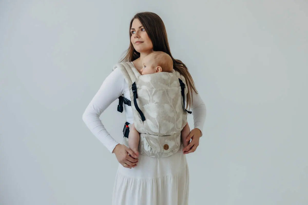 LennyLight Carrier, jacquard weave (50% cotton, 25% hemp, 25% lyocell) - VIRIDIFLORA - CONNECT - Woven Baby Standard   lenny_light    #