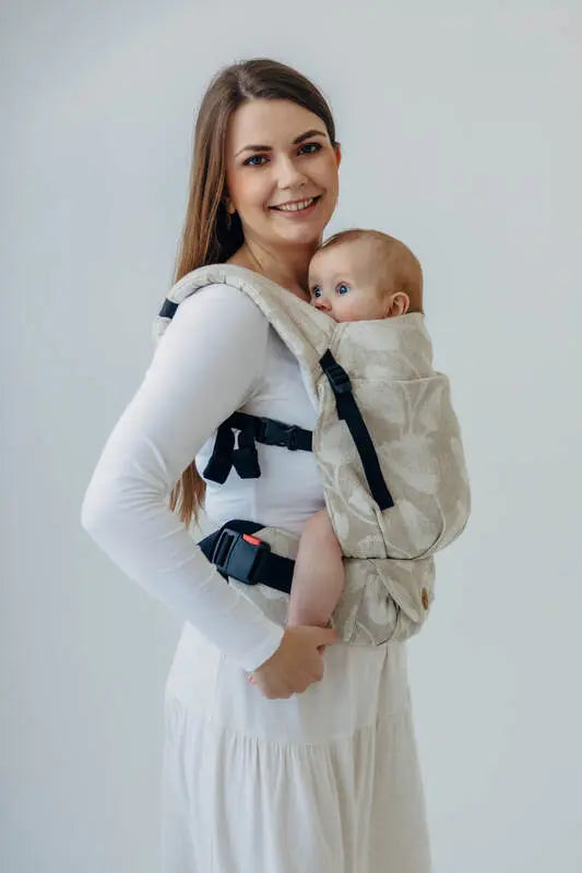 LennyLight Carrier, jacquard weave (50% cotton, 25% hemp, 25% lyocell) - VIRIDIFLORA - CONNECT - Woven Baby Size - Standard   lenny_light    #