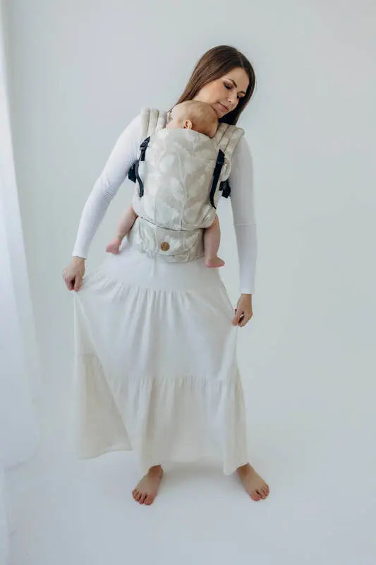 LennyLight Carrier, jacquard weave (50% cotton, 25% hemp, 25% lyocell) - VIRIDIFLORA - CONNECT - Woven Baby Size - Standard   lenny_light    #