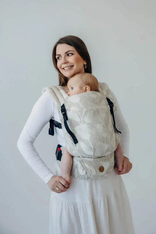 LennyLight Carrier, jacquard weave (50% cotton, 25% hemp, 25% lyocell) - VIRIDIFLORA - CONNECT - Woven Baby Size - Standard   lenny_light    #
