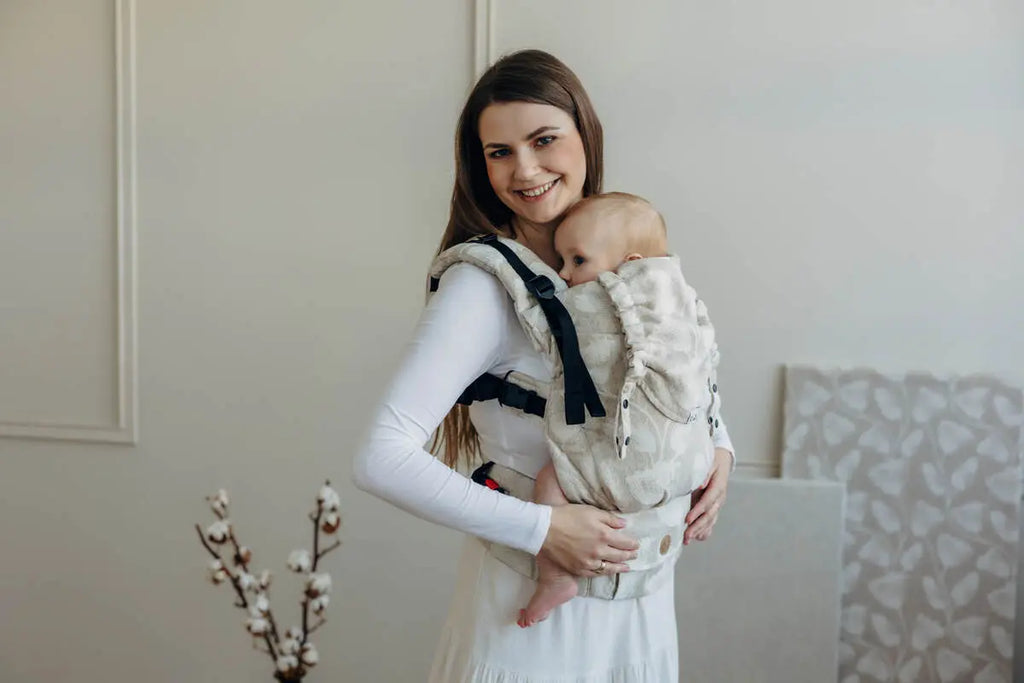 LennyUpGrade PRO Carrier, jacquard weave (50% cotton, 25% hemp, 25% lyocell) - VIRIDIFLORA - CONNECT - Woven Baby Standard   lenny_upgrade_pro    #