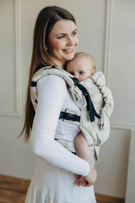 LennyUpGrade PRO Carrier, jacquard weave (50% cotton, 25% hemp, 25% lyocell) - VIRIDIFLORA - CONNECT - Woven Baby Standard   lenny_upgrade_pro    #