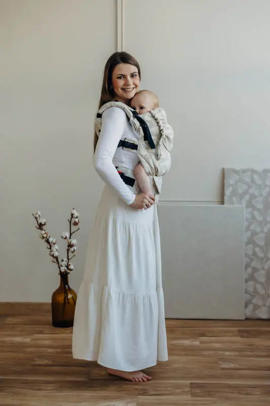 LennyUpGrade PRO Carrier, jacquard weave (50% cotton, 25% hemp, 25% lyocell) - VIRIDIFLORA - CONNECT - Woven Baby Standard   lenny_upgrade_pro    #