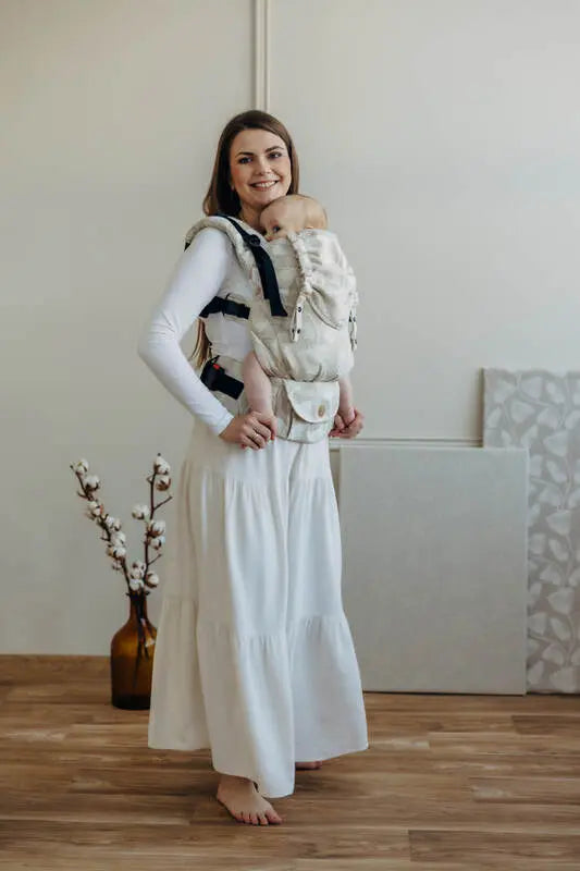 LennyUpGrade PRO Carrier, jacquard weave (50% cotton, 25% hemp, 25% lyocell) - VIRIDIFLORA - CONNECT - Woven Baby Standard   lenny_upgrade_pro    #