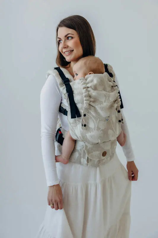 LennyUpGrade PRO Carrier, jacquard weave (50% cotton, 25% hemp, 25% lyocell) - VIRIDIFLORA - CONNECT - Woven Baby Standard   lenny_upgrade_pro    #