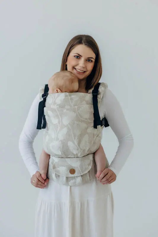 LennyUpGrade PRO Carrier, jacquard weave (50% cotton, 25% hemp, 25% lyocell) - VIRIDIFLORA - CONNECT - Woven Baby Standard   lenny_upgrade_pro    #