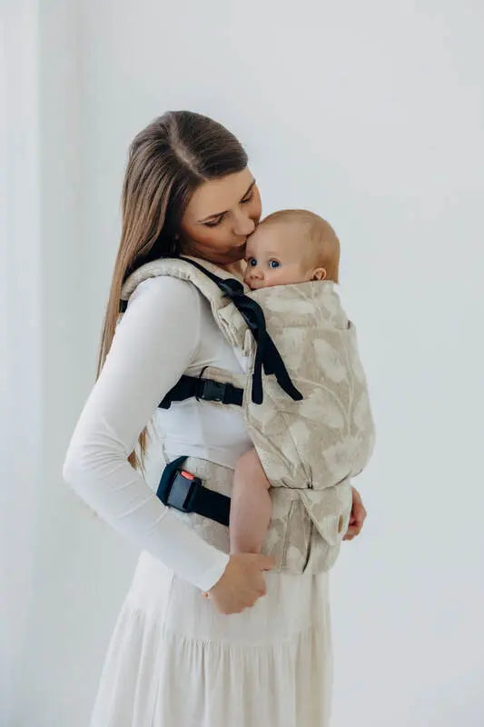 LennyUpGrade PRO Carrier, jacquard weave (50% cotton, 25% hemp, 25% lyocell) - VIRIDIFLORA - CONNECT - Woven Baby Size - Standard   lenny_upgrade_pro    #