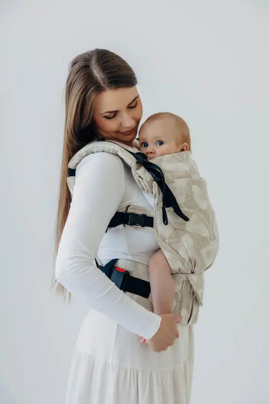 LennyUpGrade PRO Carrier, jacquard weave (50% cotton, 25% hemp, 25% lyocell) - VIRIDIFLORA - CONNECT - Woven Baby Size - Standard   lenny_upgrade_pro    #