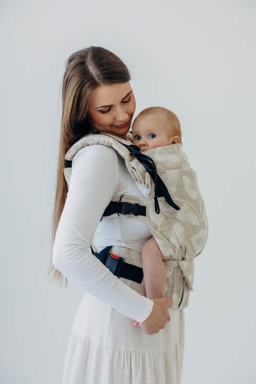 LennyUpGrade PRO Carrier, jacquard weave (50% cotton, 25% hemp, 25% lyocell) - VIRIDIFLORA - CONNECT - Woven Baby Size - Standard   lenny_upgrade_pro    #