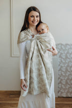 Ring Sling, Jacquard Weave (50% cotton, 25% hemp, 25% lyocell), with gathered shoulder - VIRIDIFLORA - CONNECT - standard 1.8m (grade B) - Woven Baby Title - Default Title   ring_slings    #
