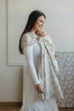Ring Sling, Jacquard Weave (50% cotton, 25% hemp, 25% lyocell), with gathered shoulder - VIRIDIFLORA - CONNECT - standard 1.8m (grade B) - Woven Baby Title - Default Title   ring_slings    #
