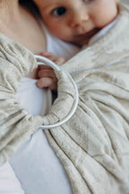 Ring Sling, Jacquard Weave (50% cotton, 25% hemp, 25% lyocell), with gathered shoulder - VIRIDIFLORA - CONNECT - standard 1.8m (grade B) - Woven Baby Title - Default Title   ring_slings    #