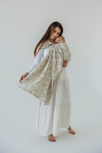 Ring Sling, Jacquard Weave (50% cotton, 25% hemp, 25% lyocell), with gathered shoulder - VIRIDIFLORA - CONNECT - standard 1.8m (grade B) - Woven Baby Title - Default Title   ring_slings    #