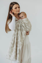 Ring Sling, Jacquard Weave (50% cotton, 25% hemp, 25% lyocell), with gathered shoulder - VIRIDIFLORA - CONNECT - standard 1.8m (grade B) - Woven Baby Title - Default Title   ring_slings    #