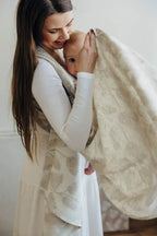 Baby Wrap, Jacquard Weave (50% cotton, 25% hemp, 25% lyocell) - VIRIDIFLORA - CONNECT - Woven Baby XS - 4   long_woven_wraps    #