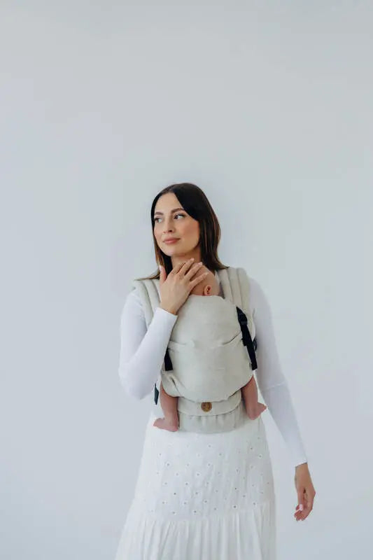 LennyLight Carrier, broken-twill weave (50% cotton, 25% hemp, 25% lyocell) - AIRY - Woven Baby Size - Standard   lenny_light    #