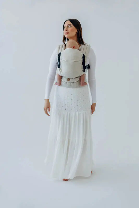 LennyLight Carrier, broken-twill weave (50% cotton, 25% hemp, 25% lyocell) - AIRY - Woven Baby Size - Standard   lenny_light    #