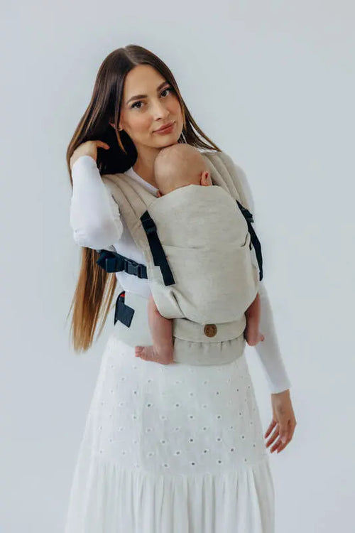 LennyLight Carrier, broken-twill weave (50% cotton, 25% hemp, 25% lyocell) - AIRY - Woven Baby Size - Standard   lenny_light    #