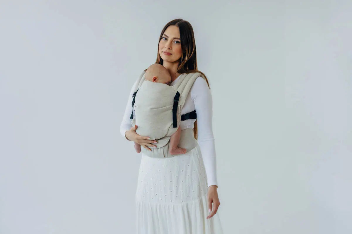 LennyLight Carrier, broken-twill weave (50% cotton, 25% hemp, 25% lyocell) - AIRY - Woven Baby Size - Standard   lenny_light    #