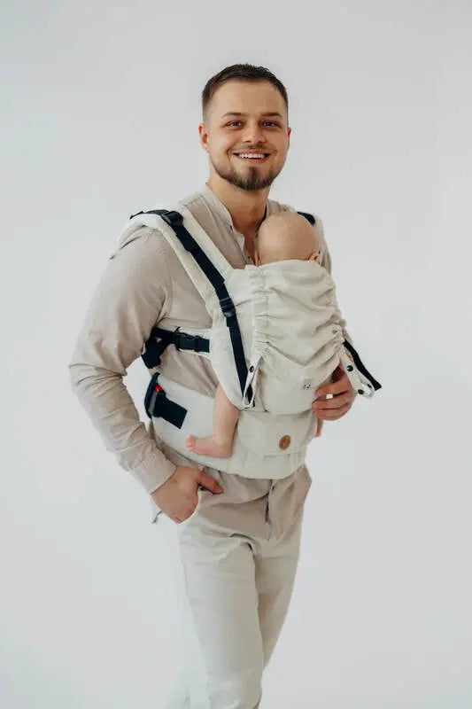 LennyUpGrade PRO Carrier, broken-twill weave (50% cotton, 25% hemp, 25% lyocell) - AIRY - Woven Baby Size - Standard   lenny_upgrade_pro    #